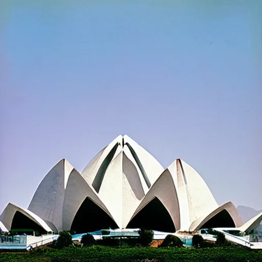 Prompt: futuristic lotus temple by buckminster fuller and syd mead, intricate contemporary architecture, photo journalism, photography, cinematic, national geographic photoshoot