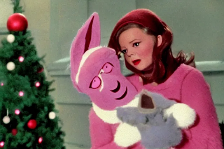 Image similar to Louise Belcher in a still from the movie Rudolph the Red-Nosed Reindeer (1964)