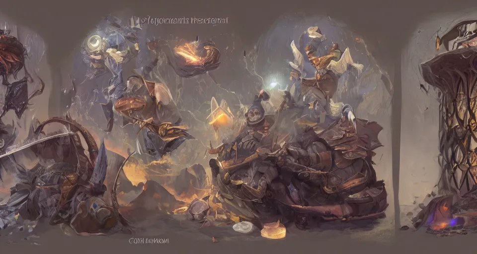 Image similar to the two complementary forces that make up all aspects and phenomena of life, by D&D Concept Artists