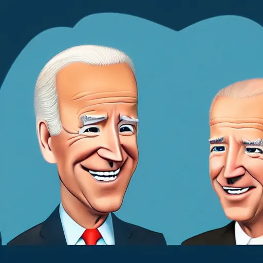 Image similar to joe biden charicature by disney pixar