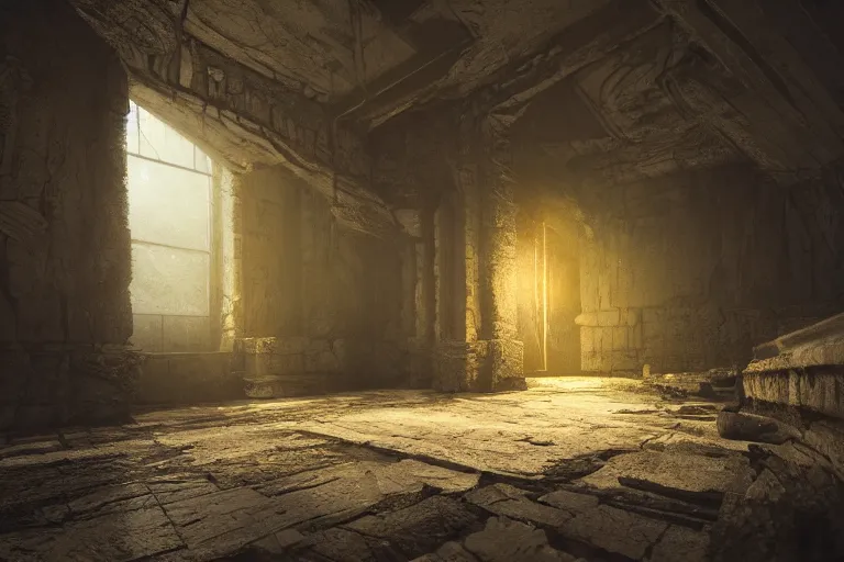 Image similar to tarkovsky scene, hyper realistic, ambient lighting, concept art, intricate, hyper detailed, smooth, dynamic volumetric lighting, octane, raytrace, cinematic, high quality, high resolution, 4 k