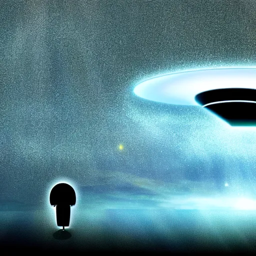 Prompt: UFO Alien Abduction on the Windows XP Default Wallpaper