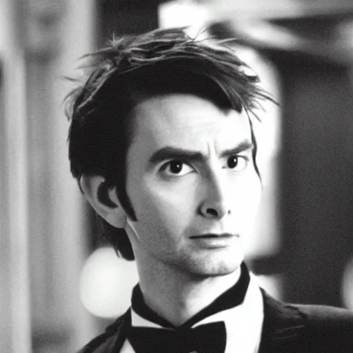 Image similar to photograph of a young david tennant in a tuxedo