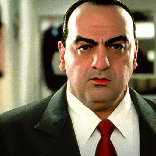 Image similar to mario in an episode of the sopranos ( 1 9 9 9 ), 4 k, cinematic, hbo, screencap, realistic, the sopranos, film footage