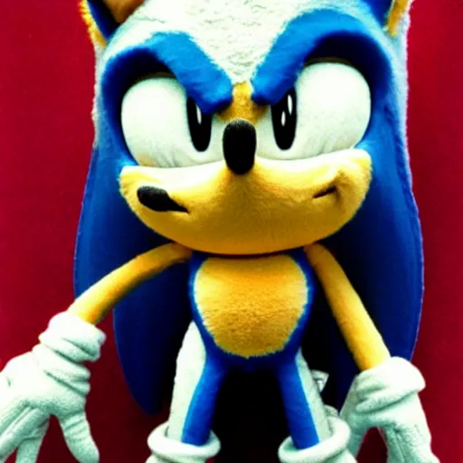 Image similar to plush sonic, 1999 photo