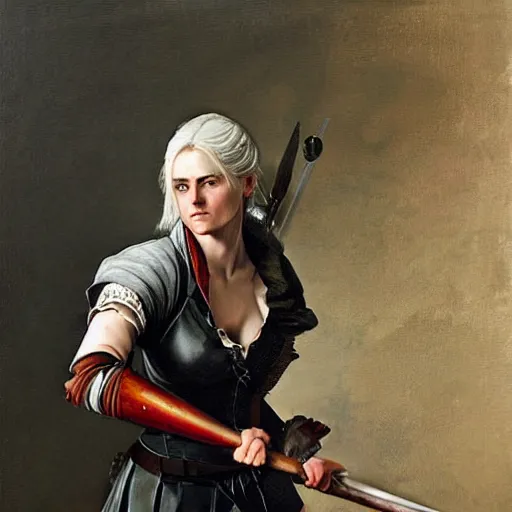 ciri in battle, oil painting by Caravaggio | Stable Diffusion | OpenArt