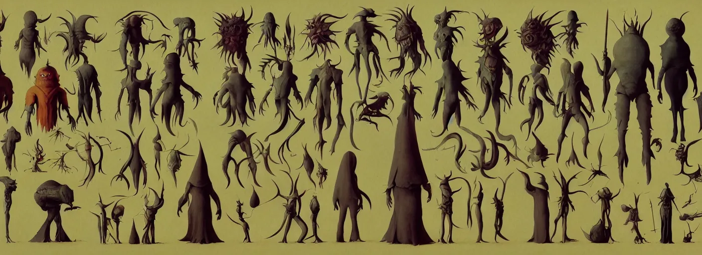 Image similar to full - body monster rpg character concept art anatomy, very coherent and colorful high contrast masterpiece by norman rockwell franz sedlacek hieronymus bosch dean ellis simon stalenhag rene magritte gediminas pranckevicius, dark shadows, sunny day, hard lighting, reference sheet white background