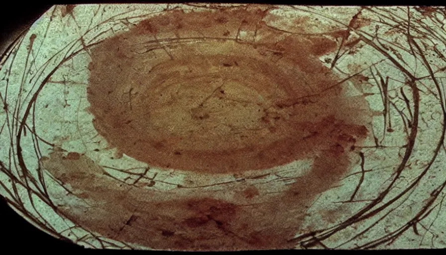 Image similar to bacterial growth in a giant petri dish, by Leonardo Da Vinci, cinematic lighting, establishing shot