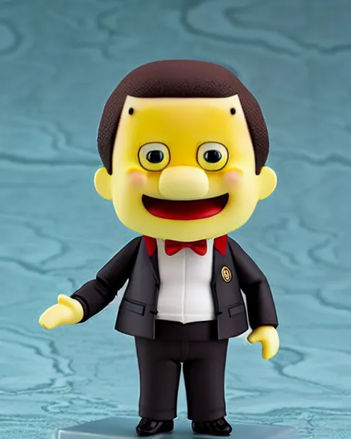 Image similar to nendoroid sponge bob ted cruz, collectible, product photo, realistic shaded, fine detail