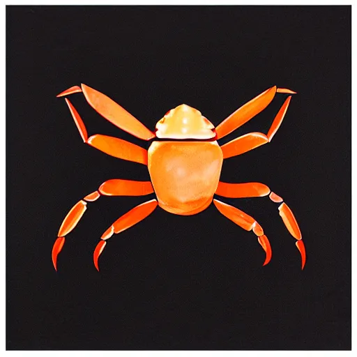 Image similar to crab in black suite