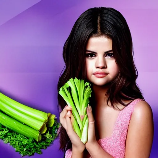 Image similar to selena gomez as celery