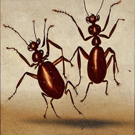 Image similar to ants sparring, medieval, historical, holy Roman