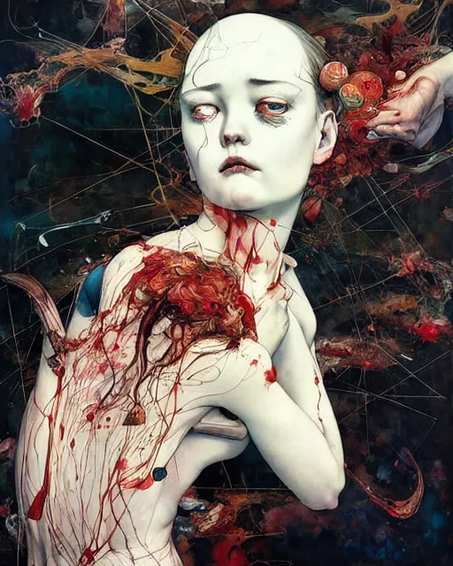 Prompt: human reason can excuse any evil ; that is why it's so important that we don't rely on it. in the style of adrian ghenie, esao andrews, jenny saville, edward hopper, surrealism, dark art by james jean, takato yamamoto