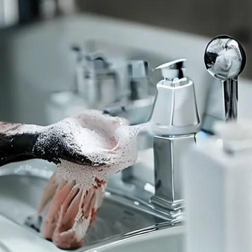 Image similar to to (((redacted)) ) beautiful, you must wash your hands twice