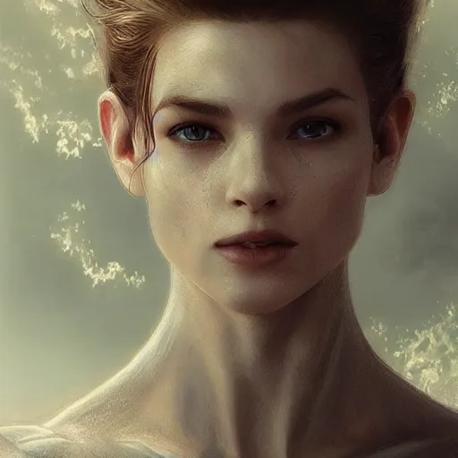 Image similar to Perfectly-centered portrait-photograph of a real life white dragon from heaven, lifelike, super highly detailed, professional digital painting, artstation, concept art, Unreal Engine 5, Photorealism, HD quality, 8k resolution, cinema 4d, 3D, beautiful, cinematic, art by artgerm and greg rutkowski and alphonse mucha and loish and WLOP