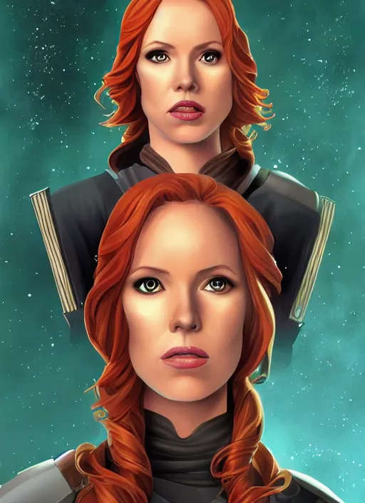 Image similar to mara jade skywalker, from star wars legends books, star wars portrait art