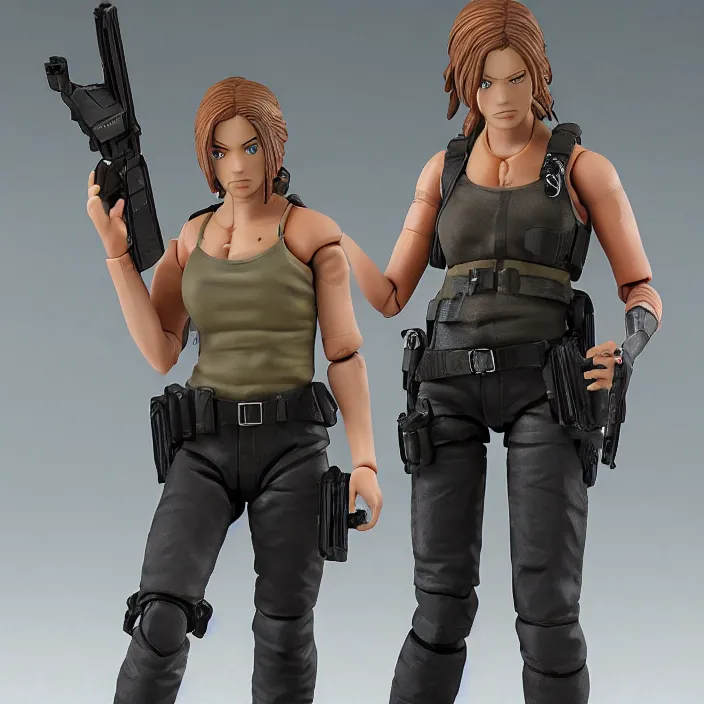 Prompt: a detailed figure of lisa trevor from resident evil, first 4 figures, detailed product photo