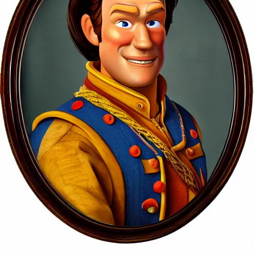 Prompt: a renaissance style portrait painting of Sheriff Woody