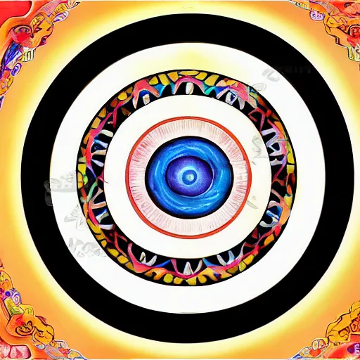 Image similar to A gorgeous bagua yin and yang mandala, a model of the universe, mysticism, all things in the universe, multiverse, parallel universe, metaverse, Very sharp, very high resolution, 32k,