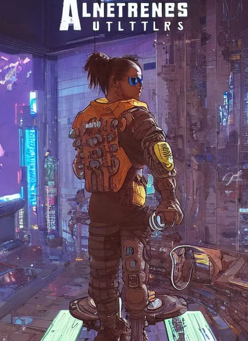 Image similar to apex legends cyberpunk weight lifter. concept art by james gurney and mœbius. cinematic, dramatic lighting ( cyberpunk 2 0 7 7 )