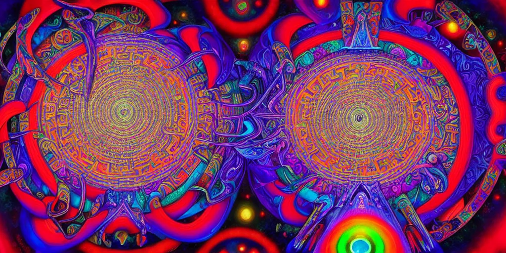 Image similar to An extremely psychedelic abstract illustration of an all seeing eye shaped labyrinth maze , colorful, surreal, dramatic lighting, magic mushrooms, psilocybin, LSD, detailed, intricate, elegant, highly detailed, digital painting, artstation, concept art, smooth, sharp focus, illustration, art by Krenz Cushart and Artem Demura and alphonse mucha, unreal engine 5 render, 8k