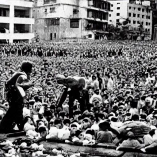 Prompt: colombia en los años 60, violencia, muerte, masacres, fotografia, blanco y negro