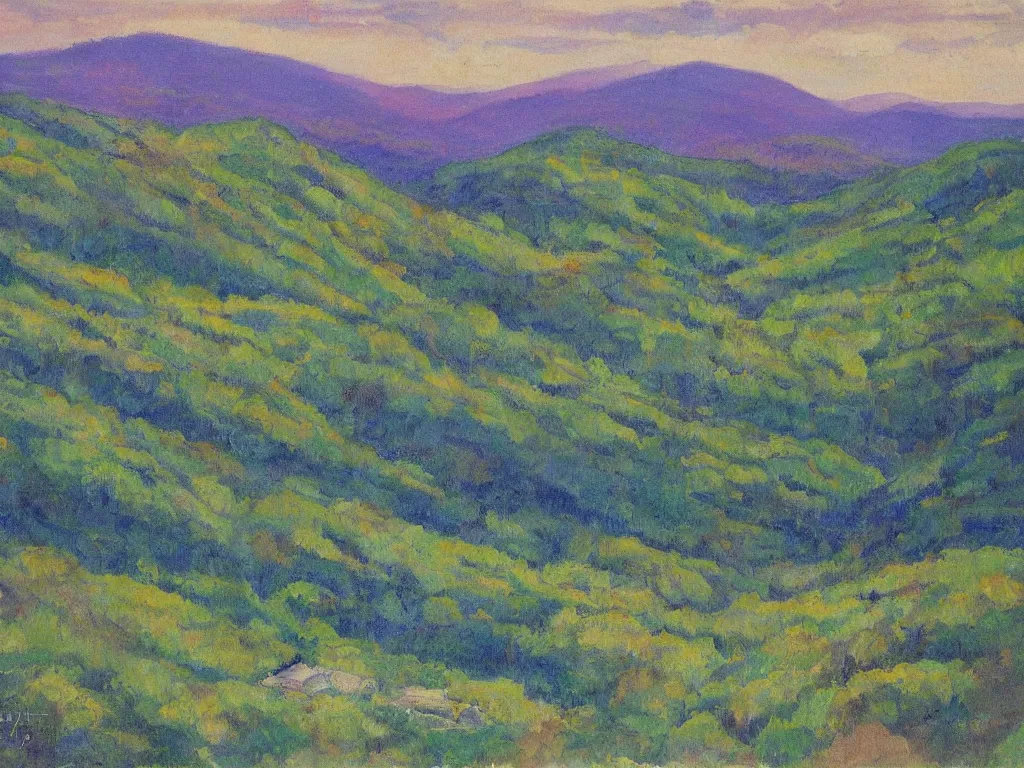 Prompt: appalachian mountains of the laurentians, by hong ling