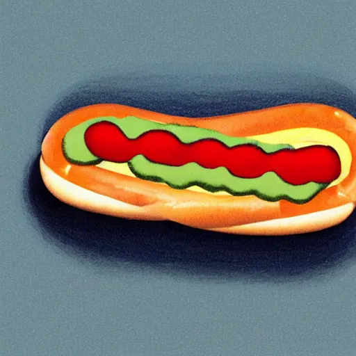 Prompt: hotdog ouroboros