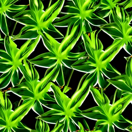 Prompt: Green exotic plant background, closeup