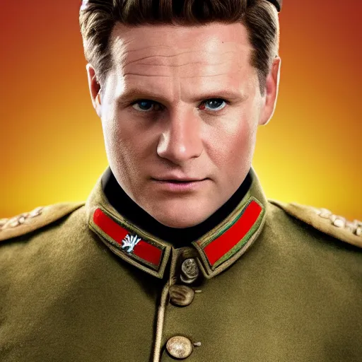 Image similar to movie scene kier starmer in russian soldiers uniform, photorealistic, highly detailed 8 k