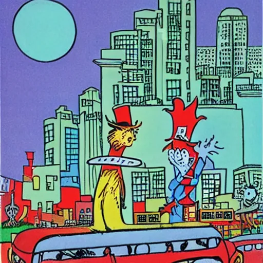 Prompt: The city of Toronto, by Dr. Seuss.