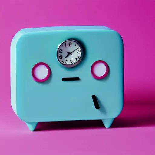 Prompt: an alarm clock in the shape of Jenny Wakemen