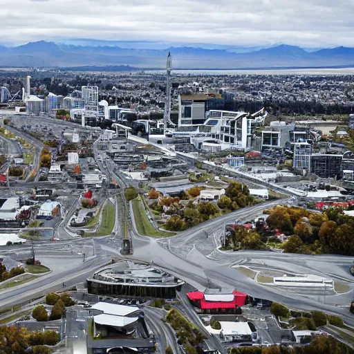 Image similar to christchurch city 5 0 years into the future