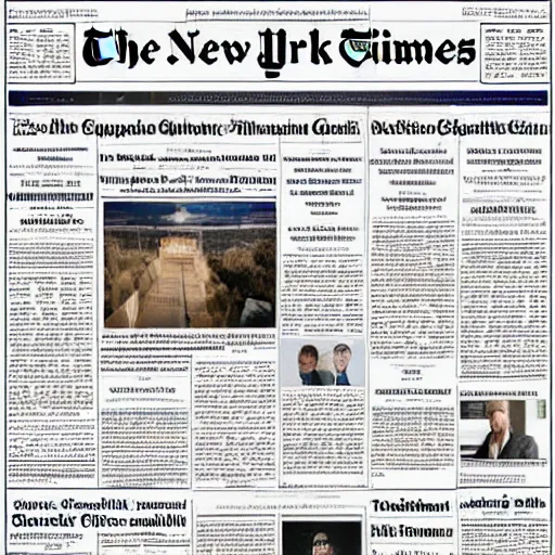 Prompt: high resolution scan of the front page of the new york times for october 3 1 st, 2 0 2 2. readable text.