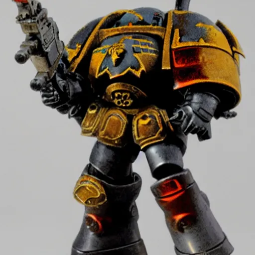 Prompt: an armored space marine