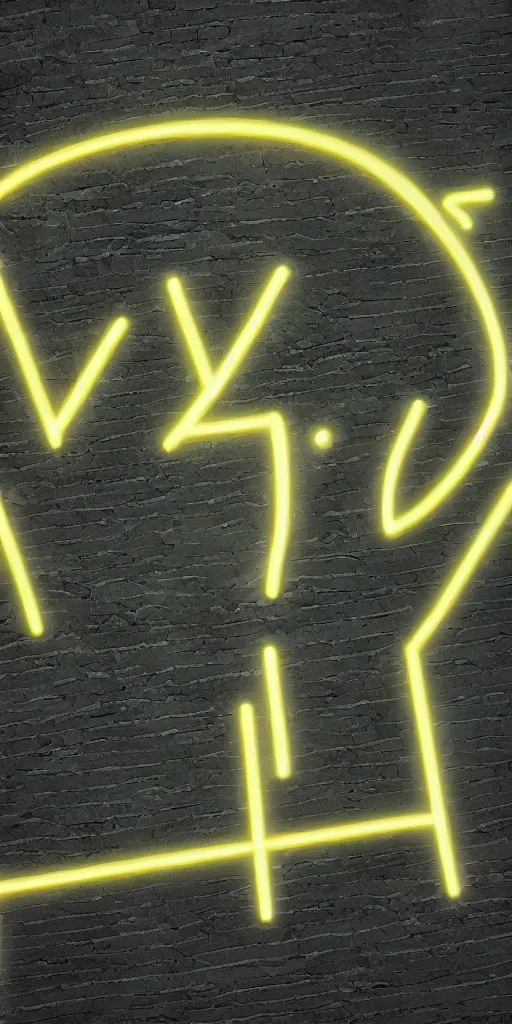 Image similar to logo of the letter v, cyberpunk, neon outline, neon border, epic light, studio quality, 8 k, blender render