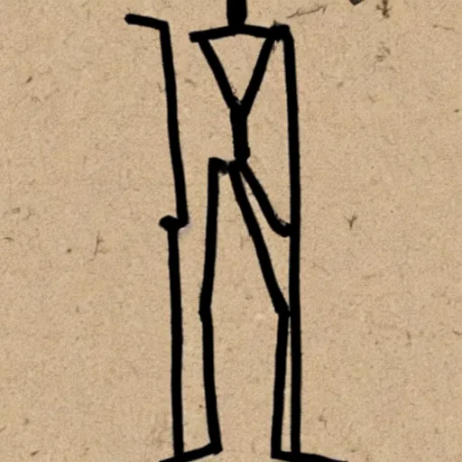 Image similar to a realistic stickman