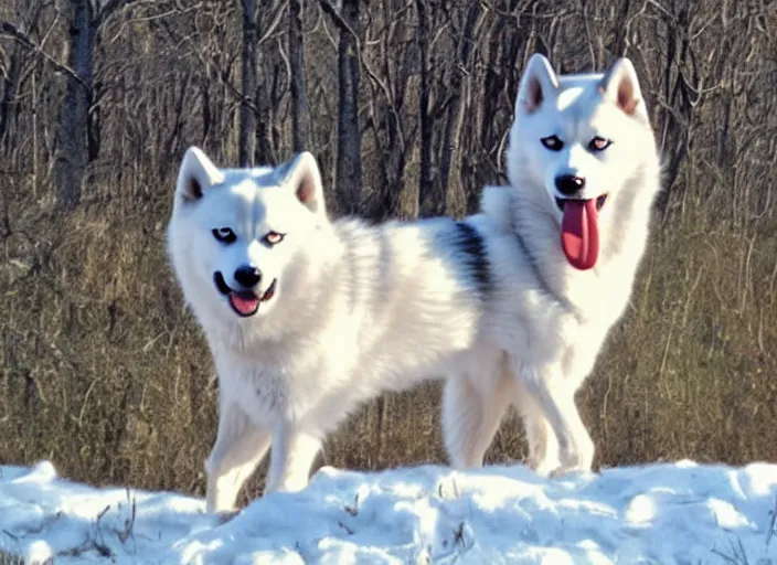 Image similar to film still of an anthropomorphic white vested husky!!!!!! in a white vest wearing a white vest!!!!! in the new kids movie, 8 k