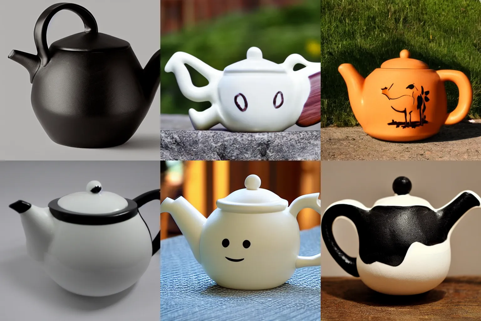 Prompt: teapot shaped like a cow