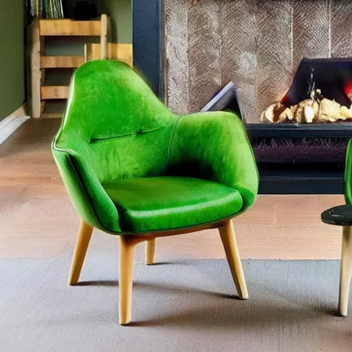 Image similar to avocado and armchair fusion