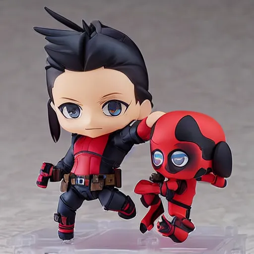 Image similar to ((((deadpool)))), An anime Nendoroid of (((((deadpool))))), figurine, detailed product photo