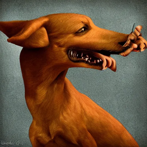 Prompt: flying dog with propeller on it's back, digital art, highly detailed