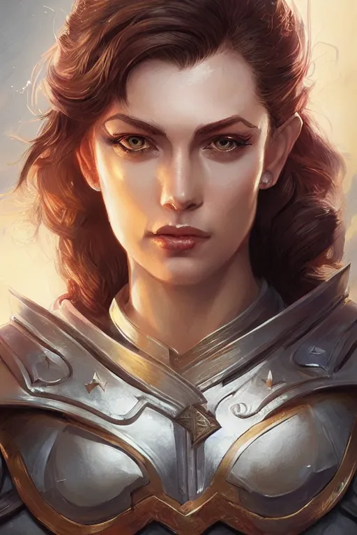 Image similar to amazon valkyrie athena, d & d, fantasy, portrait, highly detailed, headshot, digital painting, trending on artstation, concept art, sharp focus, illustration, art by artgerm and greg rutkowski and magali villeneuve