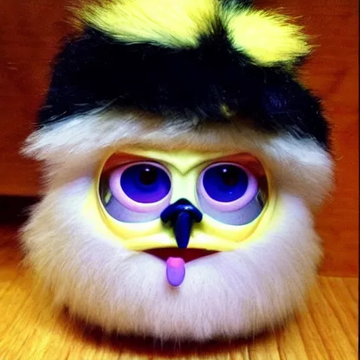 Prompt: Furby that looks like Donald Trump, ebay listing