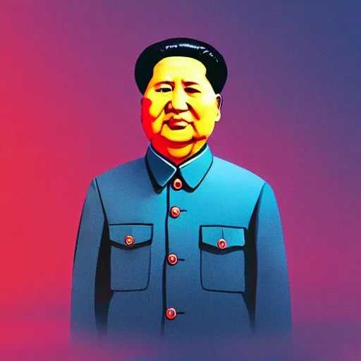 Prompt: mao zedong holding the planet earth, high quality digital art, artstation, 8 k