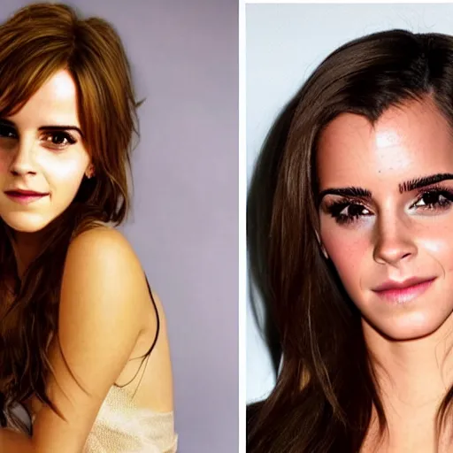 Image similar to emma watson mixed with kim kardashian