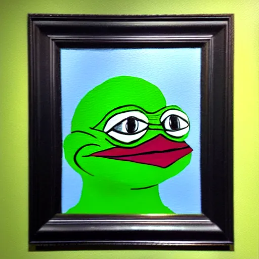 Prompt: pepe renesance painting