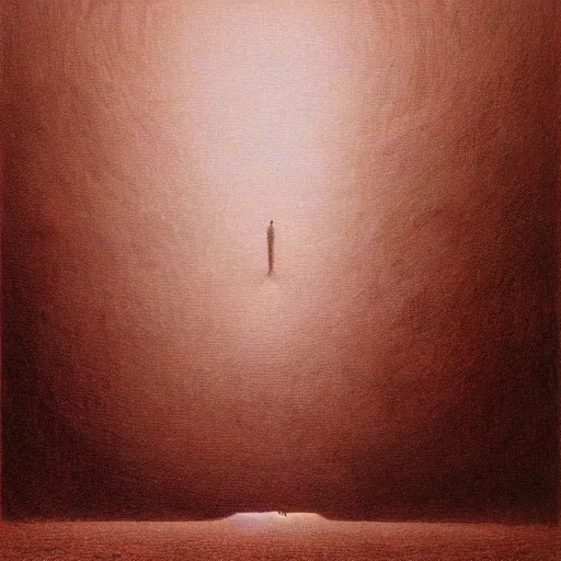 Prompt: Vessel. Vacant. Desolation. Unsettling. Zdzisaw Beksinski