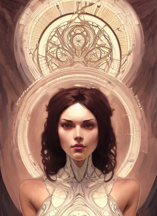 Prompt: symmetry!! pinup, machine parts embedded into face, intricate, elegant, highly detailed, digital painting, artstation, concept art, smooth, sharp focus, illustration, art by artgerm and greg rutkowski and alphonse mucha, 8 k