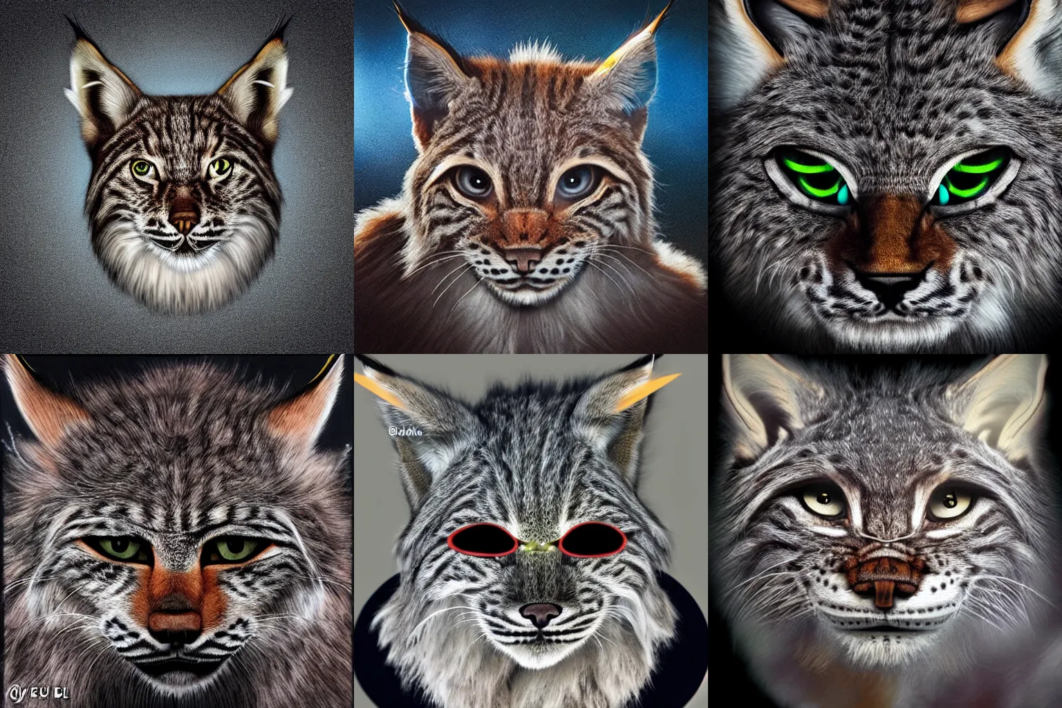 Prompt: hyperrealistic real lynx head with an eyepatch, album cover artwork of a very serious Finnish metal band